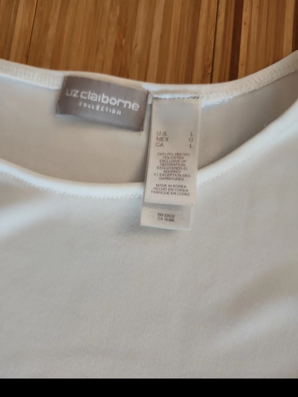 Liz Claiborne Career Blazer White Size Large with top size large - Picture 5 of 6